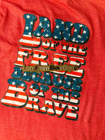 Land of the free 4th sshirt
