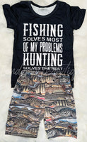 Fishing shirt shorts outfit