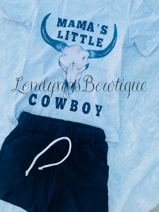 Mamas little cowboy shorts outfit
