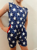 4th of July romper boutique outfit