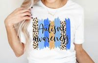 Autism awareness leopard shirt