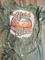 Wild West   Adults Bleached Shirt