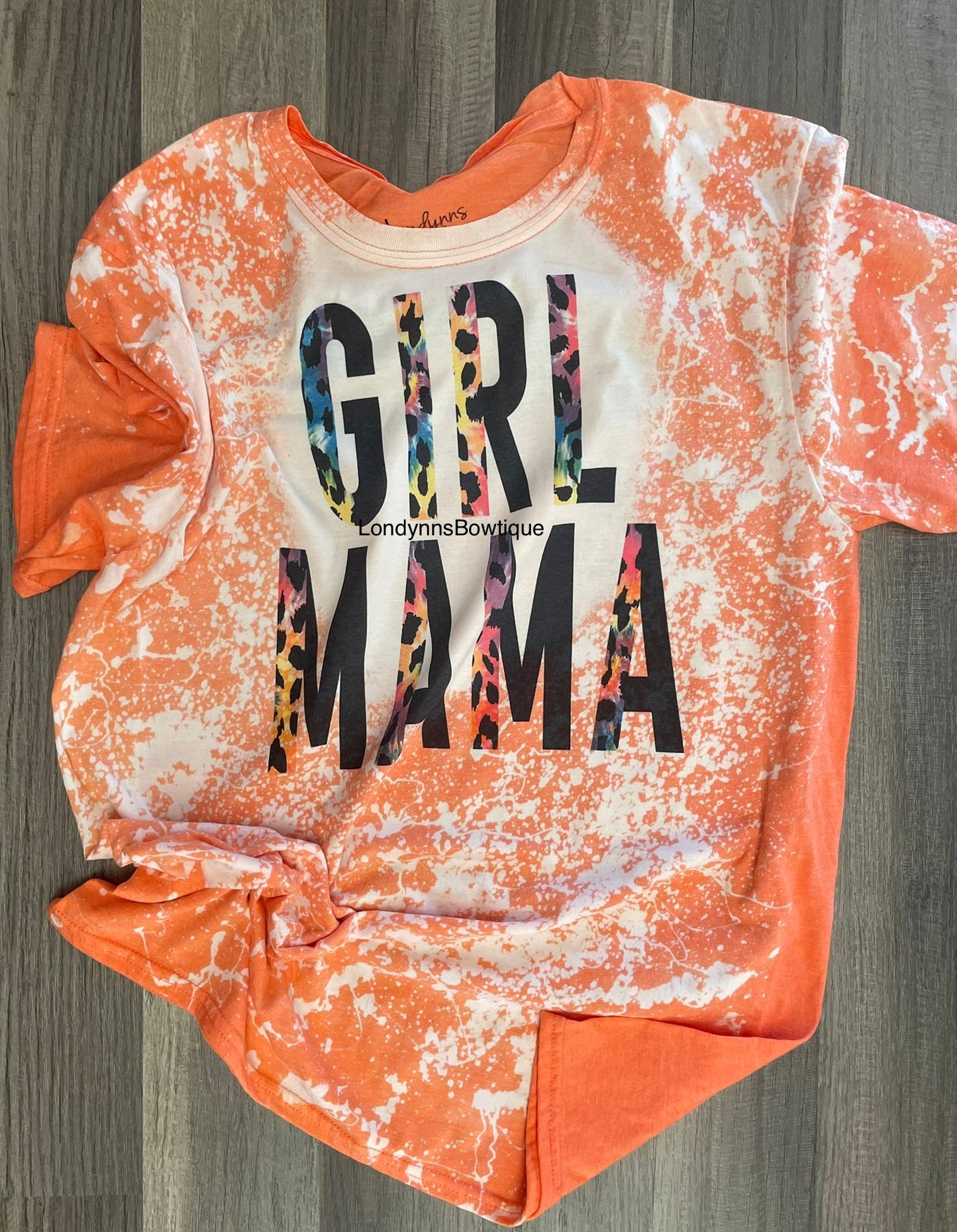 Cheetah Girl mama bleached shirt