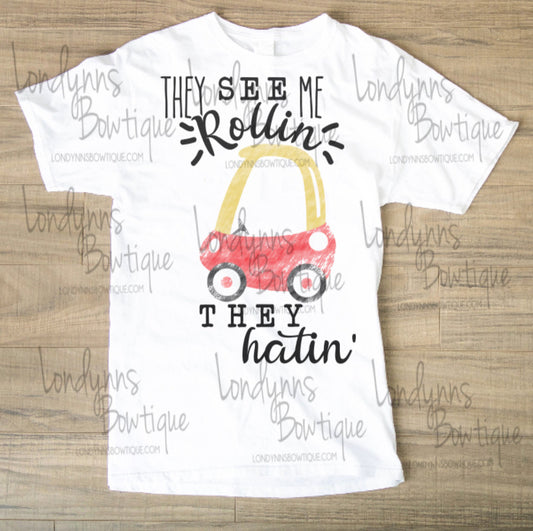 They see me rollin they hatin TODDLER Sublimation shirts