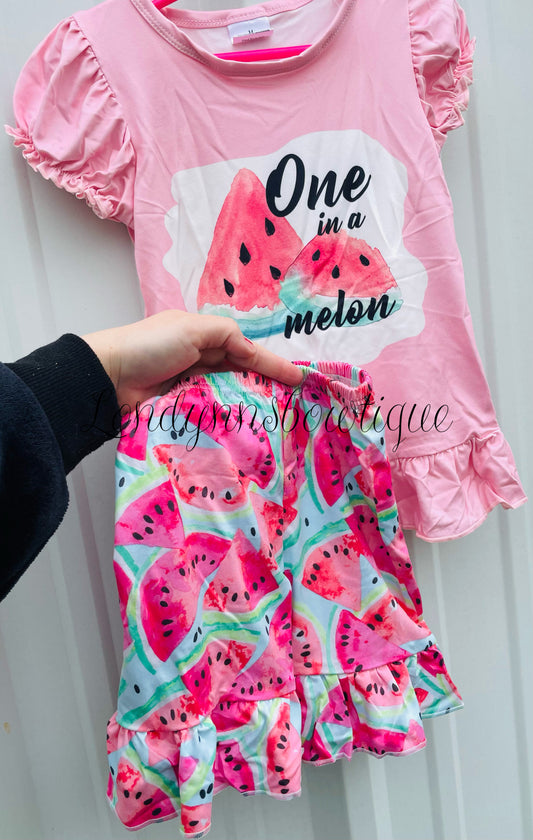 One in a melon Watermelon outfit