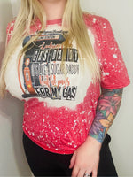 Gas daddy adult bleached shirt