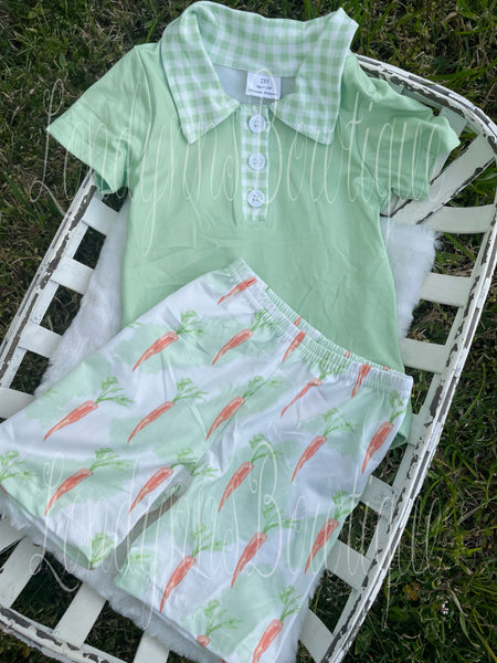 Carrots easter shirt shorts outfit