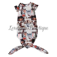 World needs more cowboys baby gown