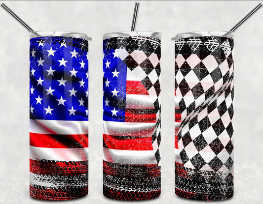 Race flag tumbler