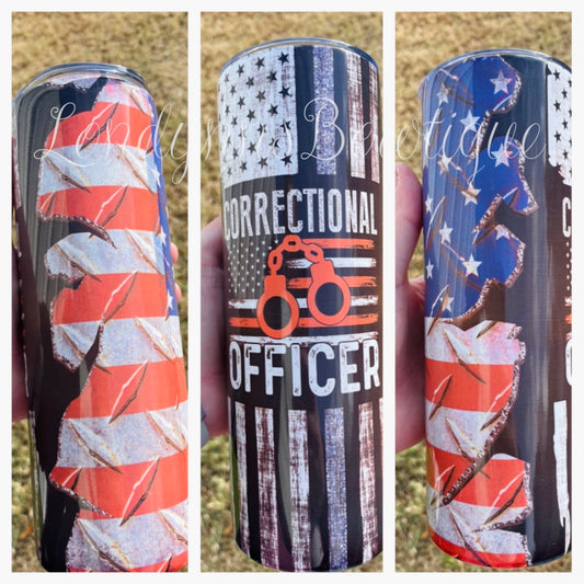 Correctional officer tumbler