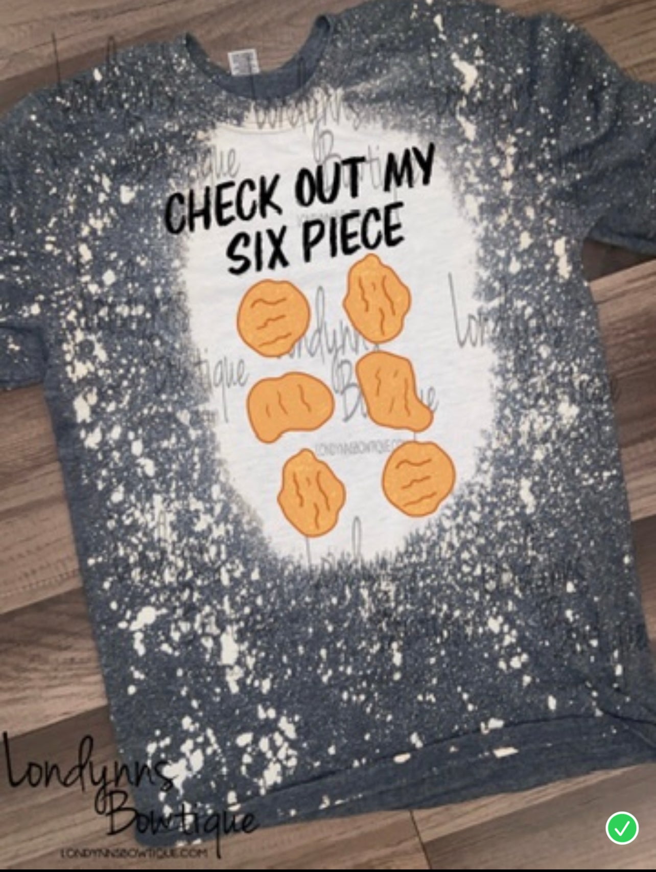 Check out my six piece KIDS Bleached shirts