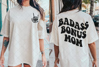 Badass bonus moms short sleeve sublimation shirt adult