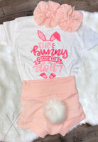 The bunny made me do it Easter Toddler Sublimation shirt Only