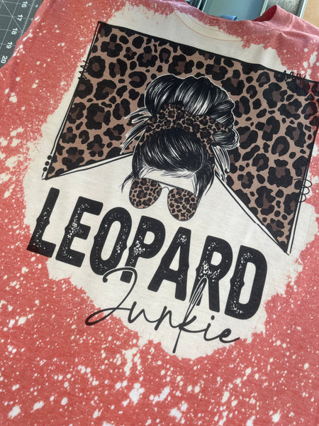 Leopard junkie bleached shirt