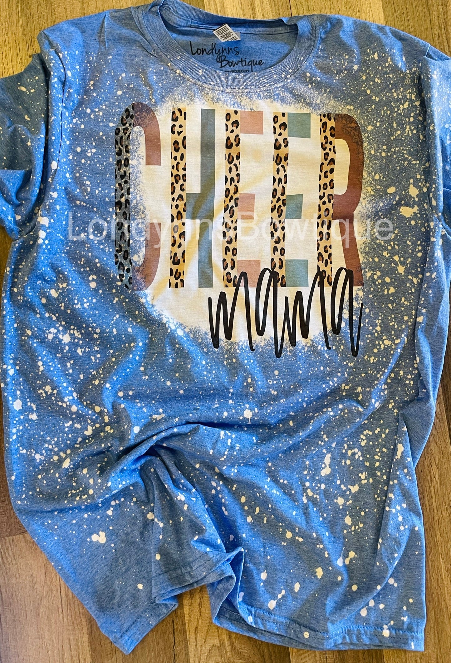 Cheer mama bleached shirt