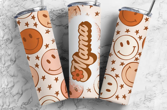 Mama retro boho tumbler