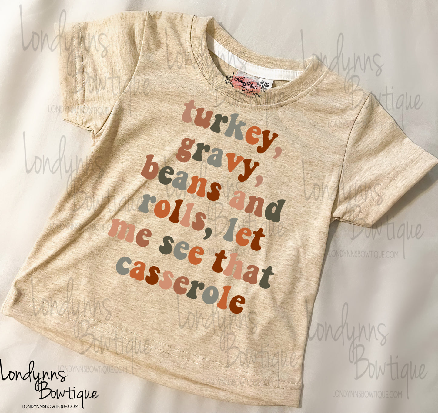 Turkey gravy casserole thanksgiving Toddler Sublimation shirts