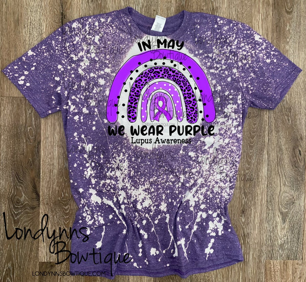 Lupus Awareness Purple Bleached Shirt