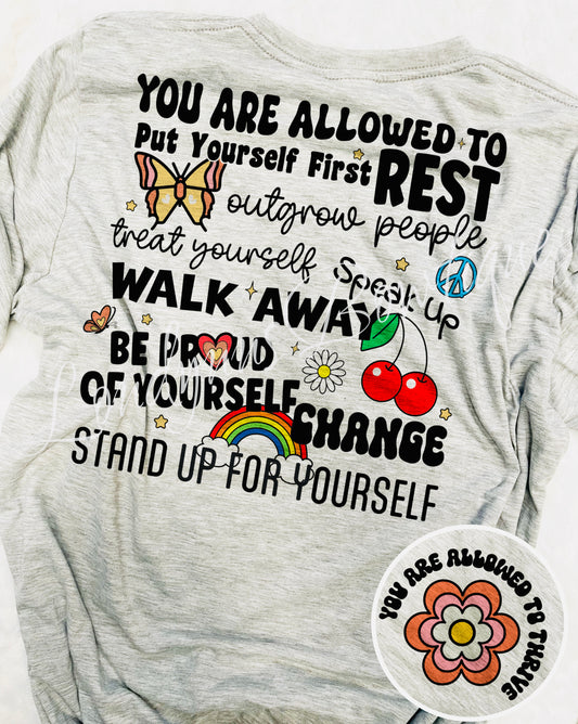 Put yourself first mental health  shirt