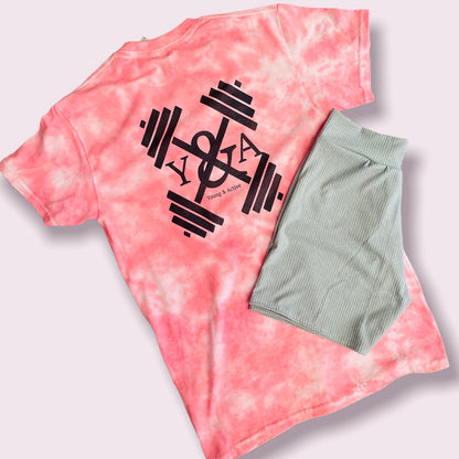 Young & active tiedye shirt