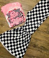 Be mine checkered boutique outfit