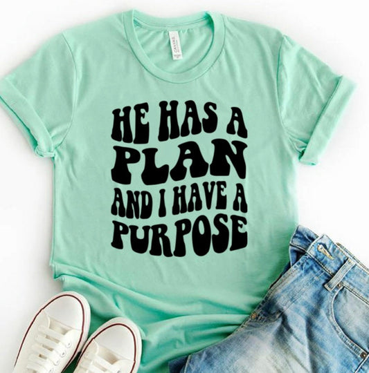 He has a plan I have a purpose shirt
