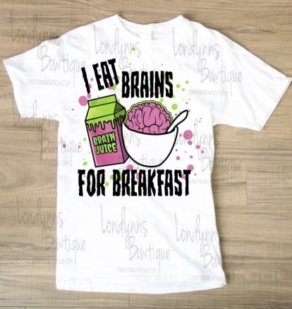 I Eat Brains For Breakfast Baby/Infant shirts/Onsies