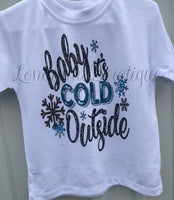 Baby it’s cold outside kids Sublimation shirts