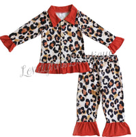 Leopard cheetah pajama set