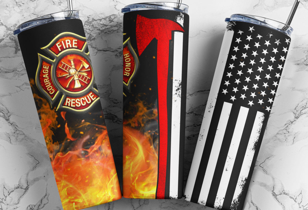 Firefighter  tumbler